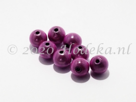MIR10/28  8 X miracle beads Lila 10mm
