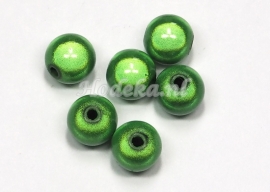 MIR10/08  8 X miracle beads Groen 10mm