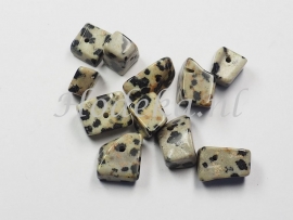 *NSG01  12 x Natuursteen kraal  Dalmatier Jaspis