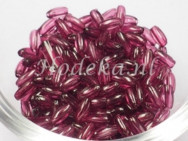 Opruiming van de CRK07 Rijstekorrelkraal Aubergine Transparant Acryl 7 gram