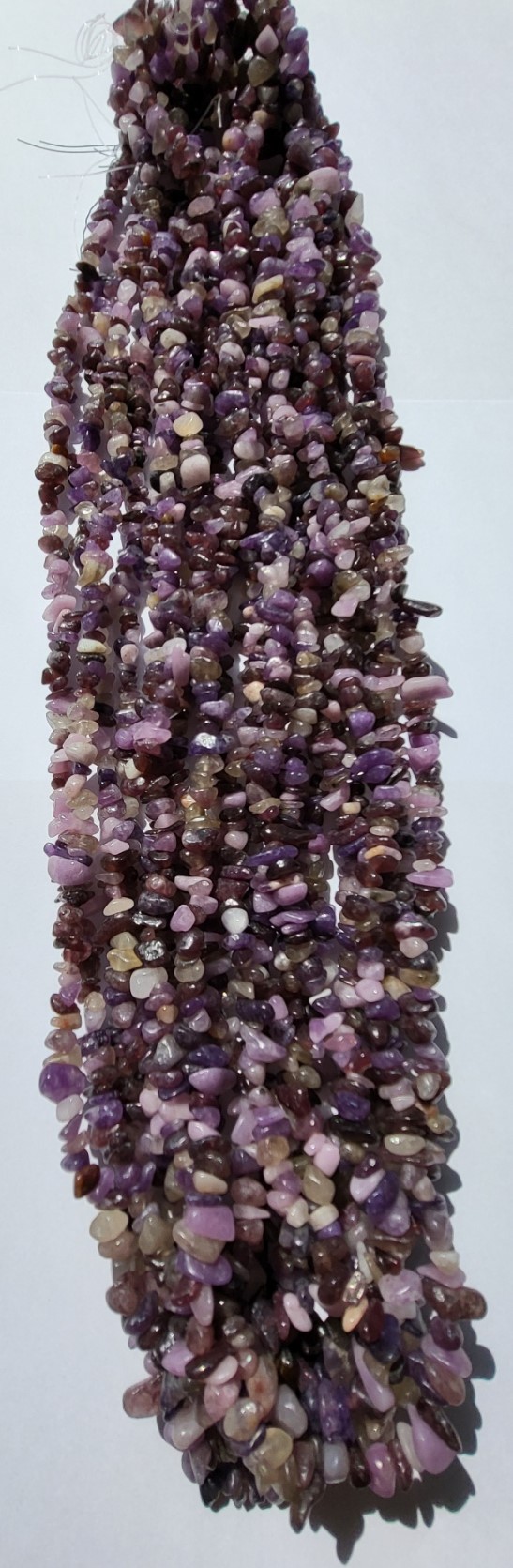 *NST31a   1 streng ca. 80 cm. natuursteen *Lepidoliet* top Kwaliteit