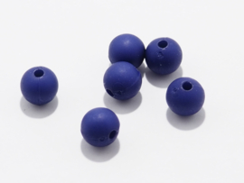 ACP08/64  14 x  Acryl kraal rond 8mm donker blauw paars