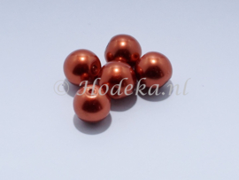 GPA10/31 10 x  Glasparel Rond 10mm Cognac 