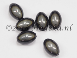 MIO14/08   6 X miracle bead Grijs ca. 14mm