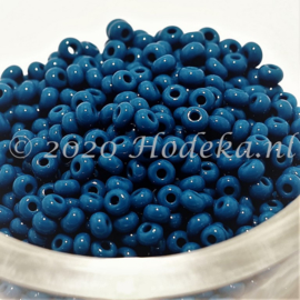 CRP08/81  12 gram Preciosa Rocailles 8/0 Blauw