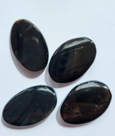 *NSA49   1 x Natuurstenen kraal *Agaat* Ovaal  ca. 30x21mm