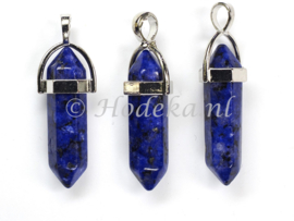 NSH08  1 x Natuursteen hanger  *Lapis lazuli*