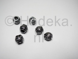 PDM20 1 x pandora style metalen kraal Tonnetje 10mm