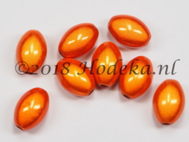 MIO14/28   6 X miracle bead Oranje ca. 14mm