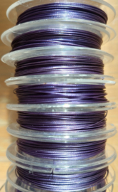 *BCO05 1x rol Gecoat staaldraad  -Paars -  0,45mm 10meter
