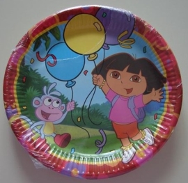 10 Dora party bordjes