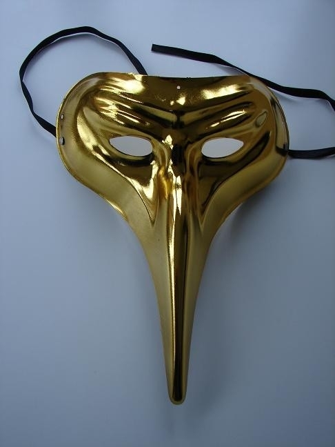 Carnavals-masker met lange neus (17120)