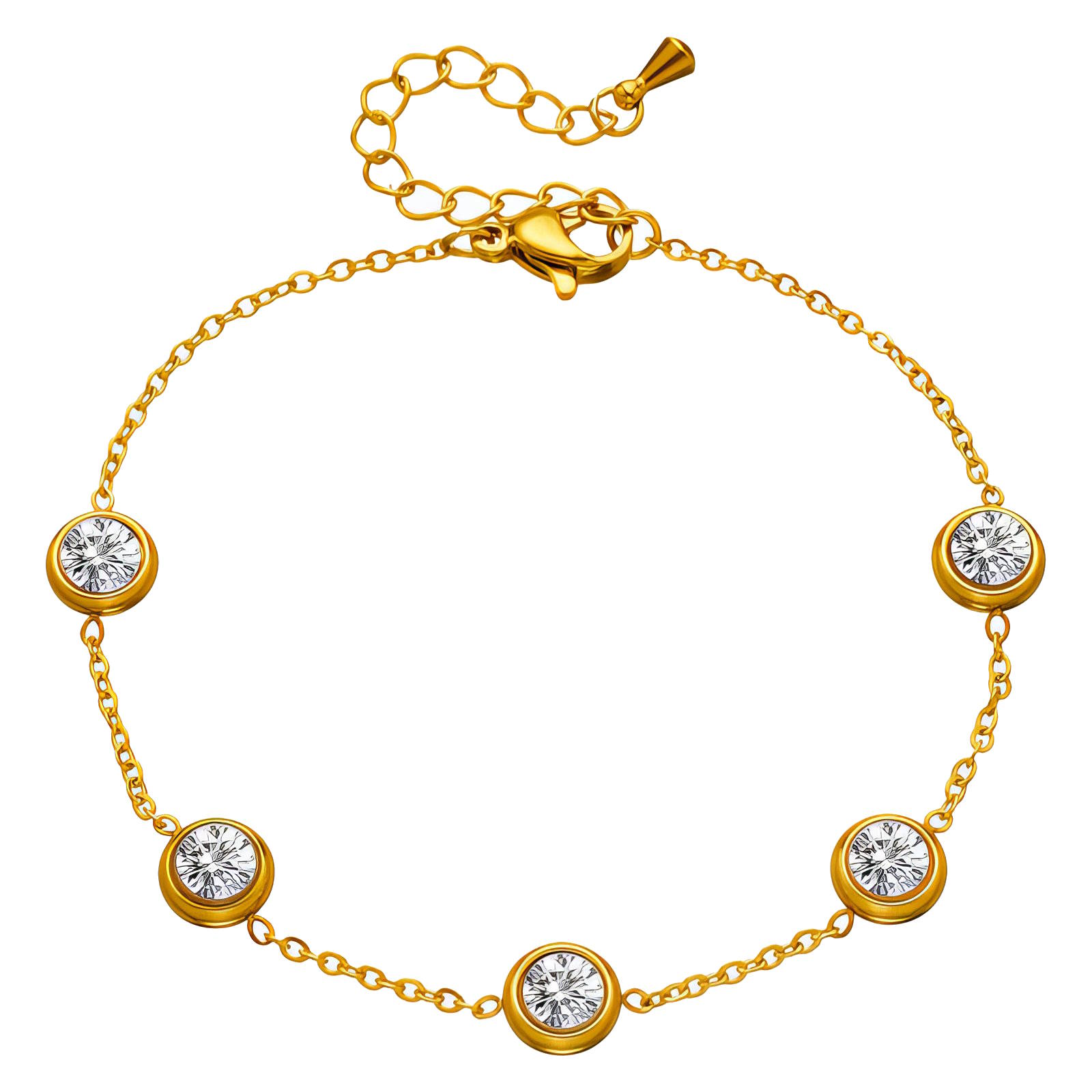 Armband 18K gold plated stainless steel