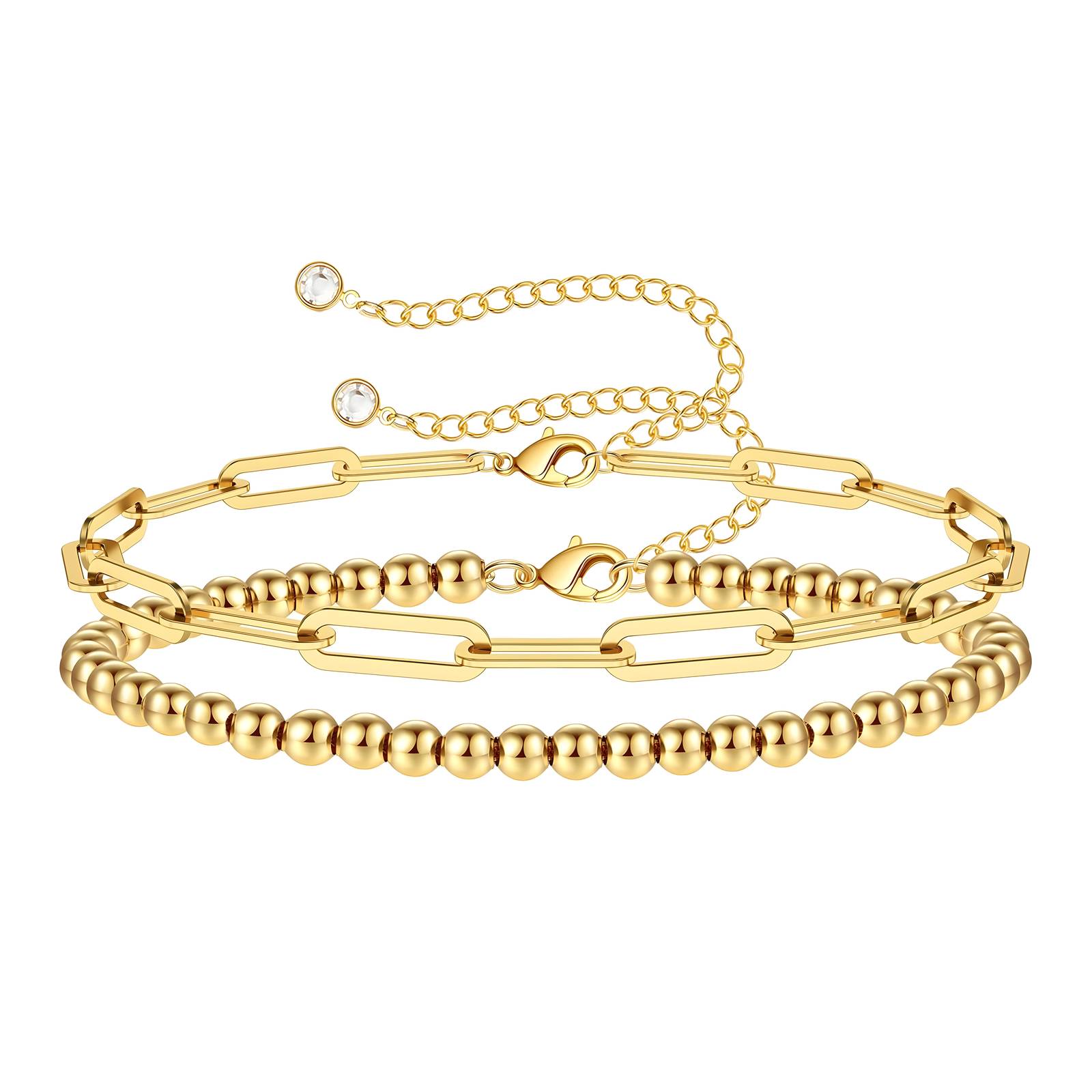 Armband - 18K gold plated stainless steel