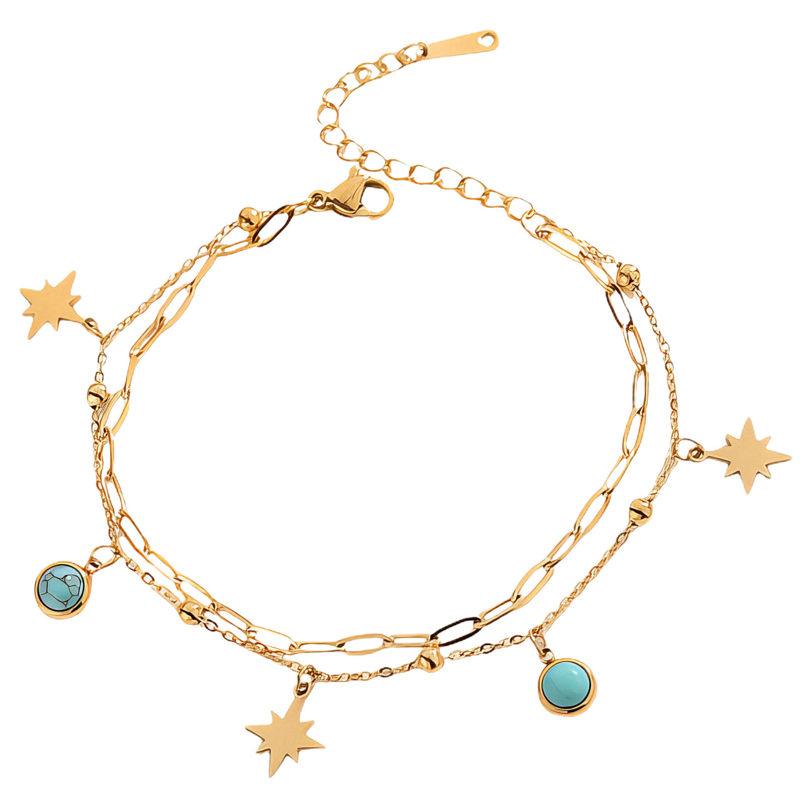 Stars Armband - 18K gold plated stainless steel