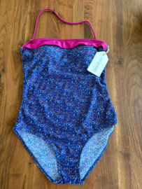 Badpak No Gossip blauw met roze rand - Mt. 40