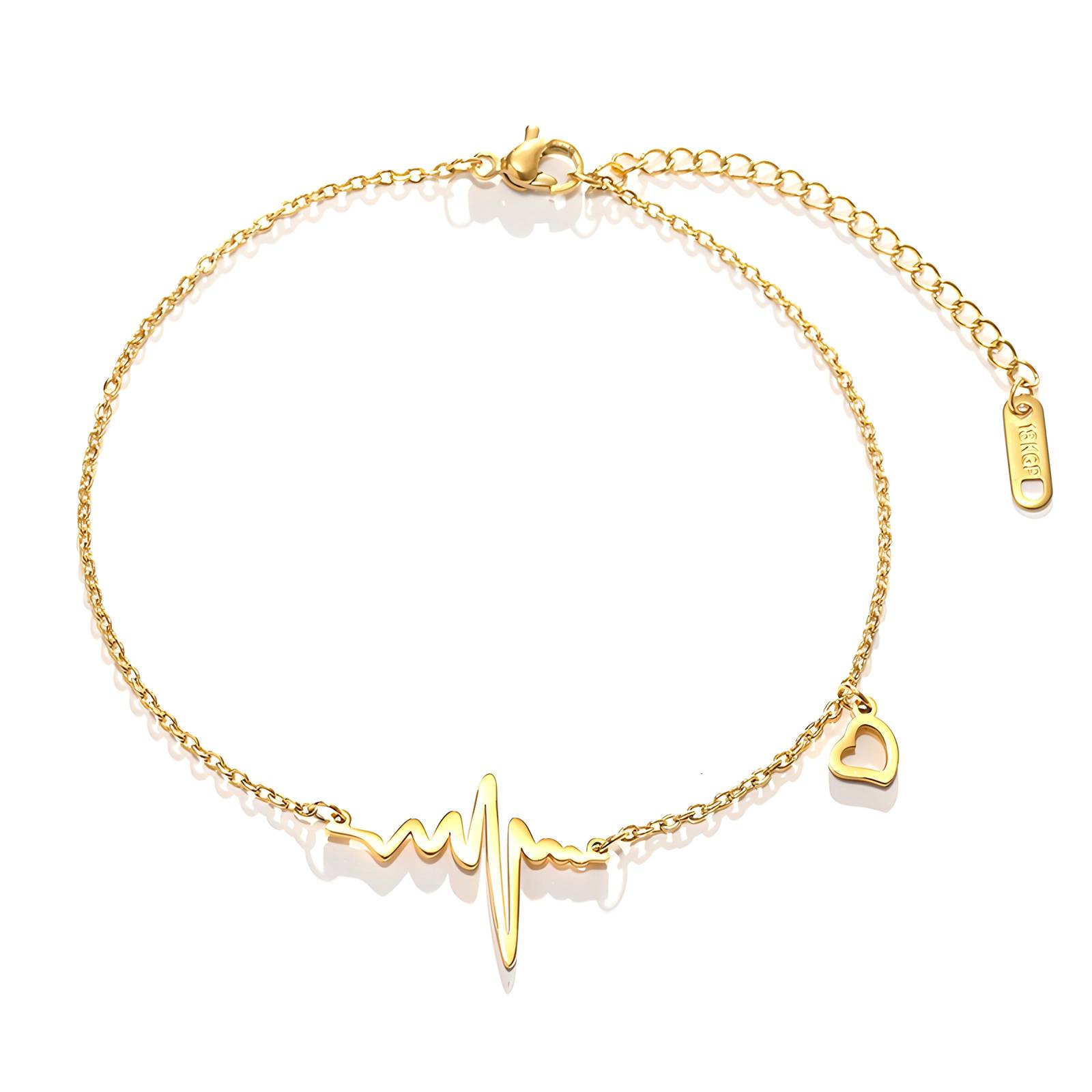 Hearts armband - 18K gold plated stainless steel