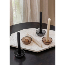JENS Living Giftset Kandelaar + Kaars Zwart /2