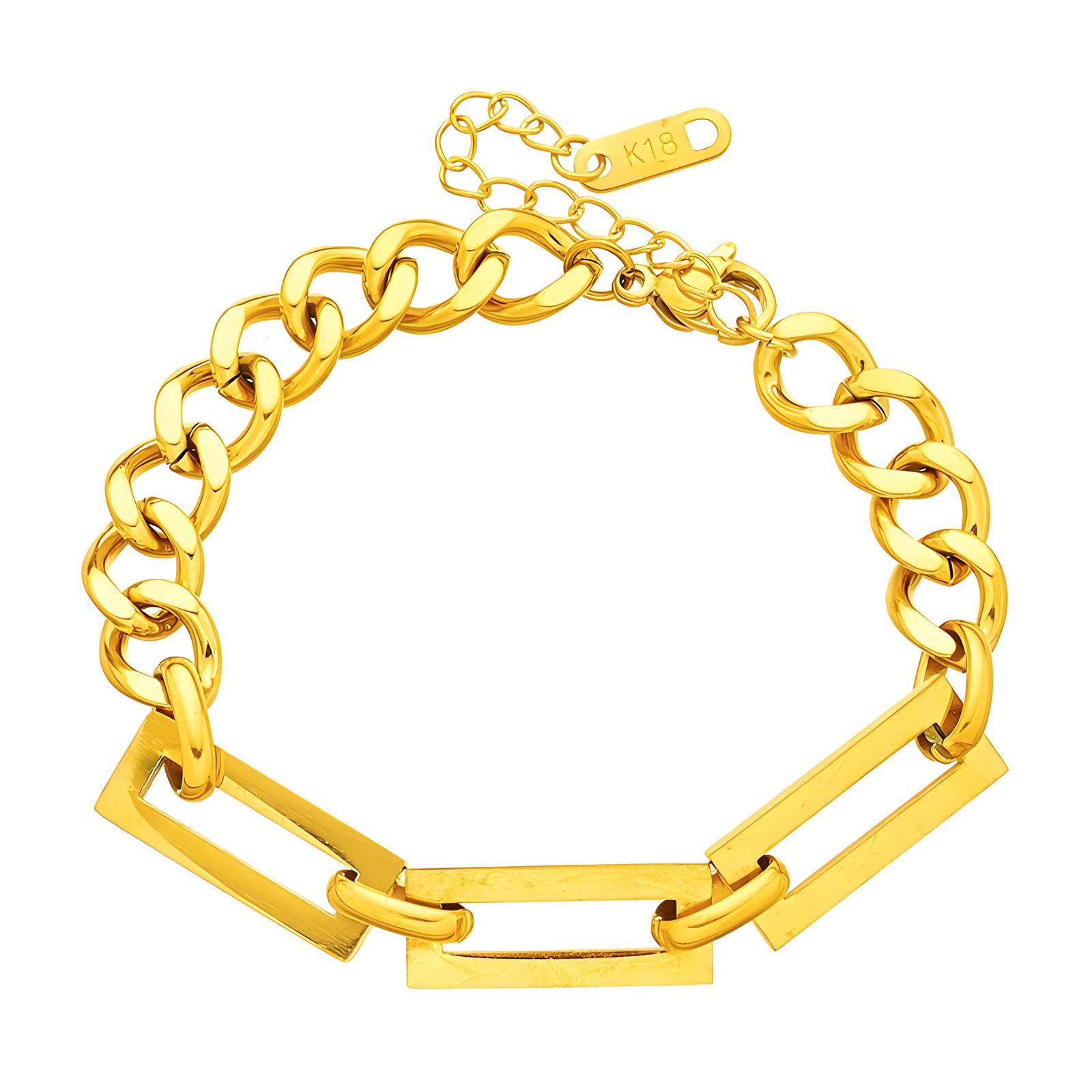 Armband - 18K gold plated stainless steel