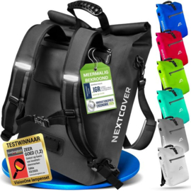 3-in-1 fietstas & rugzak 25 L - Nextcover - Zwart
