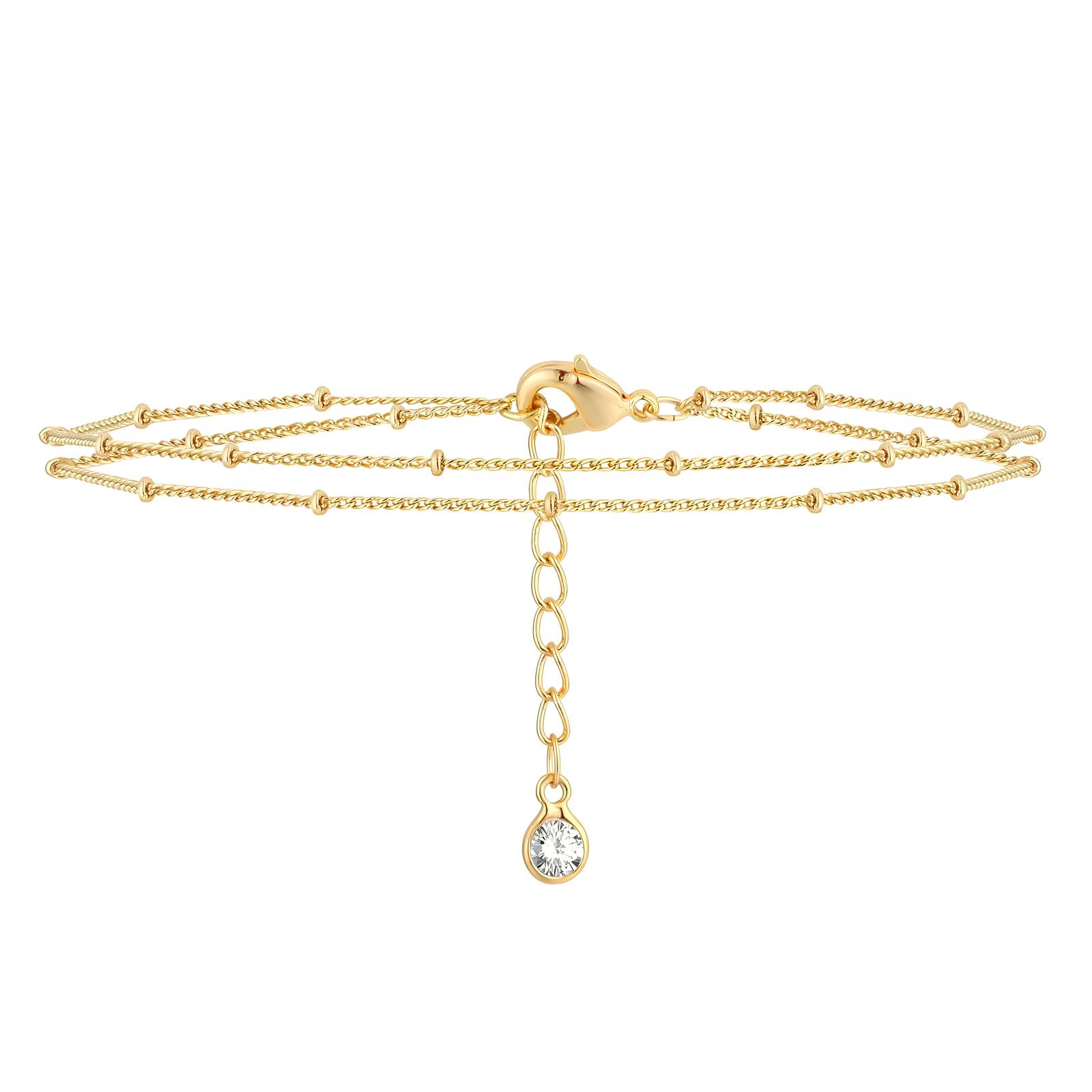 Armband - 2 - 18K gold plated stainless steel
