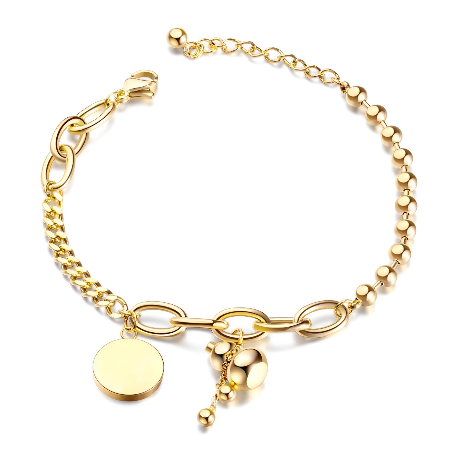 Armband - 18K gold plated stainless steel