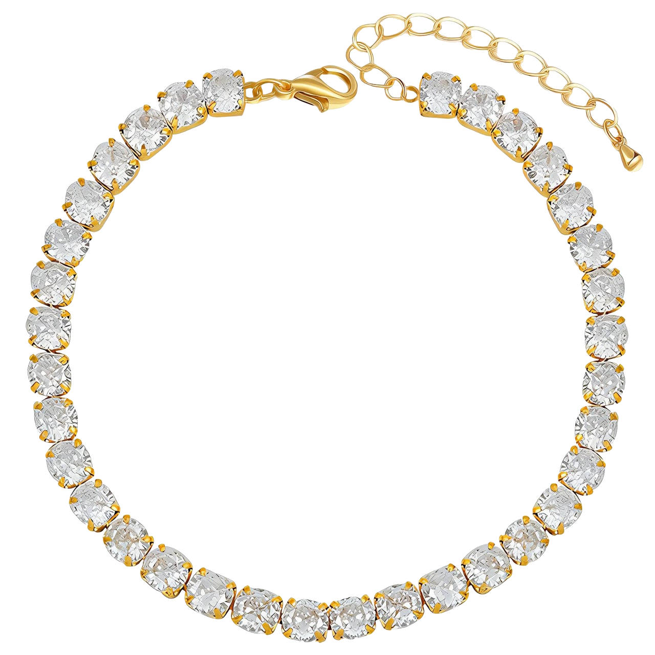 Tennis armband - 18K gold plated stainless steel