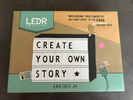 LEDR® Lightbox - A4 Roze - Warm wit licht