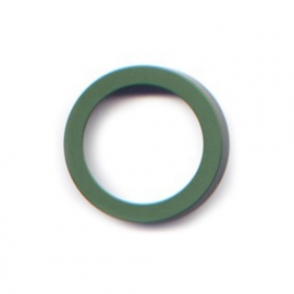 vignelli thick & thin ring green