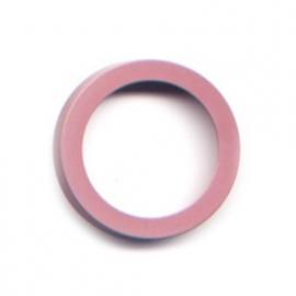 vignelli thick & thin large ring pink