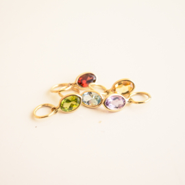 the oval pendants