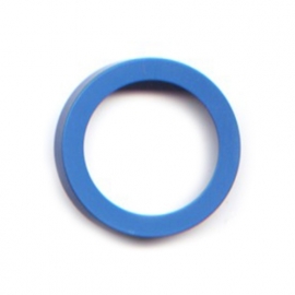 vignelli thick & thin large ring blue