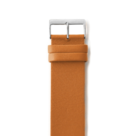easy going watch strap buckle cognac leather
