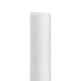 easy going strap leather creased white