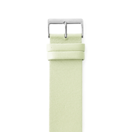 easy going watch strap buckle light green leather