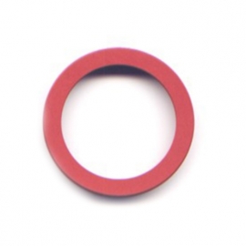 vignelli thick & thin large ring red