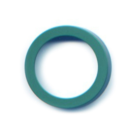 vignelli thick & thin large ring sea green