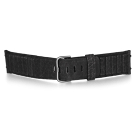 bruno ninaber horlogeband 1984 zwart met gesp