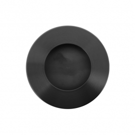 round matte black easy going case