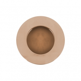 round polished rose gold easy going case