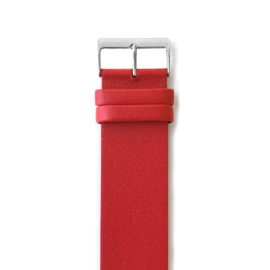 easy going watch strap buckle red leather