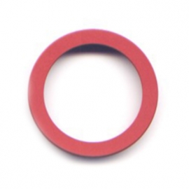 vignelli thick & thin mega ring red