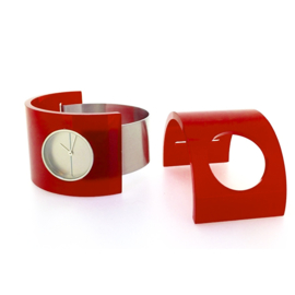 bruno ninaber red bracelet watch plastic part