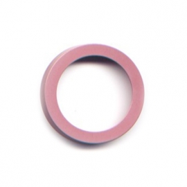 vignelli thick & thin ring pink