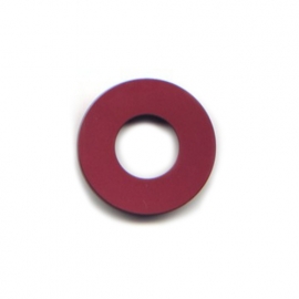 vignelli halo ring dark red