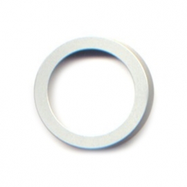vignelli thick & thin large ring aluminium