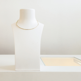 half curved tube necklace
