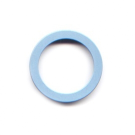 vignelli thick & thin ring pastel blue