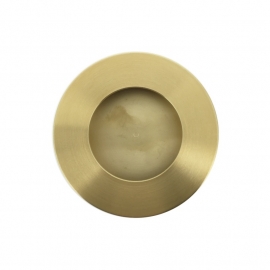 round matte yellow gold easy going case