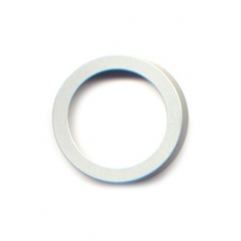 vignelli thick & thin ring aluminium